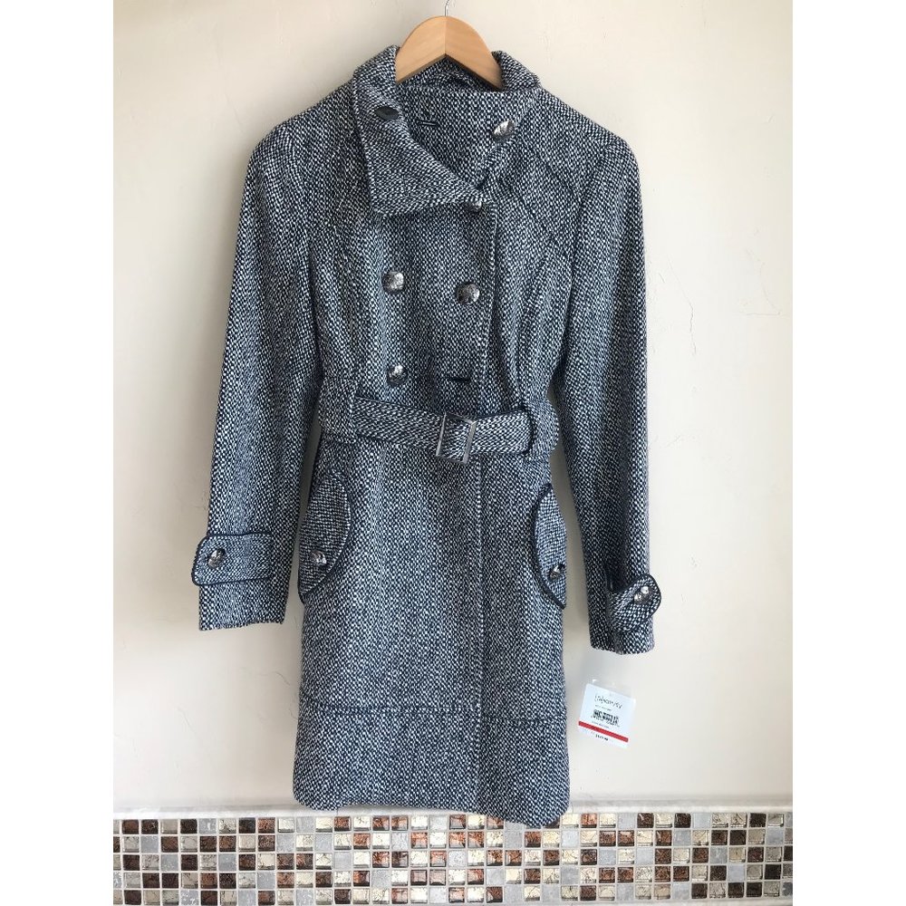 Women's Relativity Wool Blend Double Breasted Coat